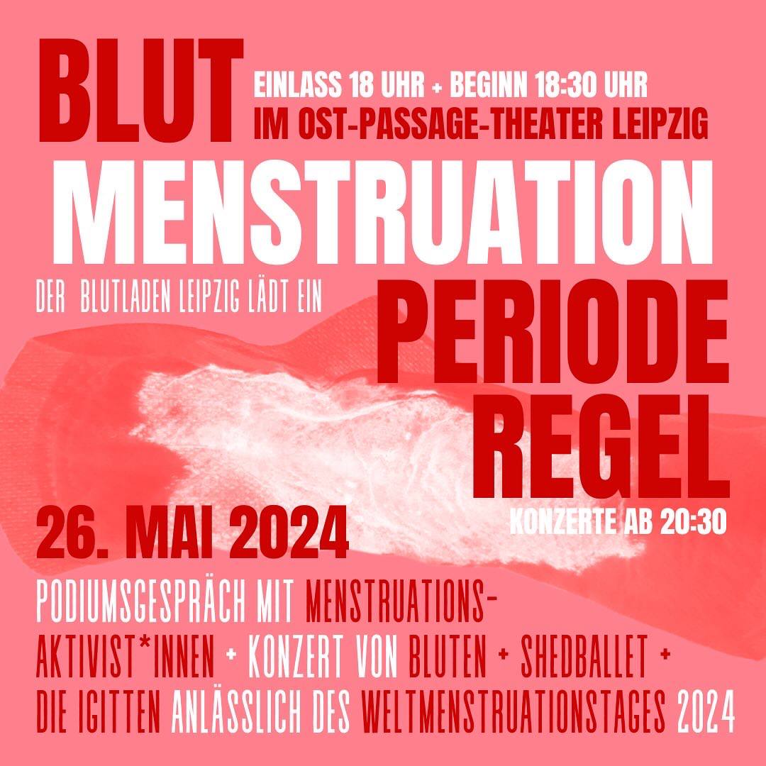 Podiumsdiskussion + Konzerte anlässlich des Weltmenstruationstags