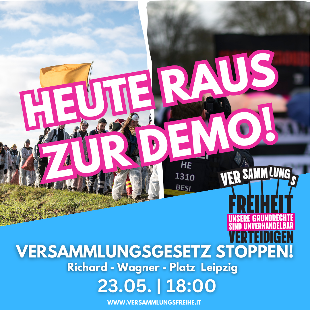 Demo gegen das neue sächsische Versammlungsgesetz