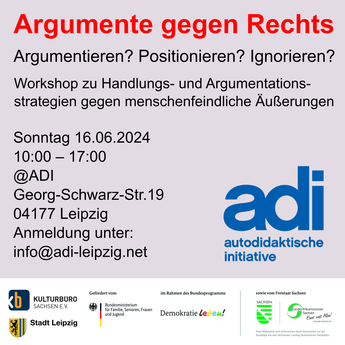 Argumente gegen Rechts