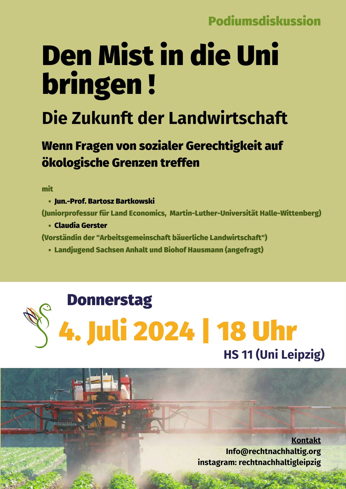 Den Mist in die Uni bringen! Die Zukunft der Landwirtschaft – Wenn Fragen der sozialen Gerechtigkeit auf ökologische Grenzen treffen