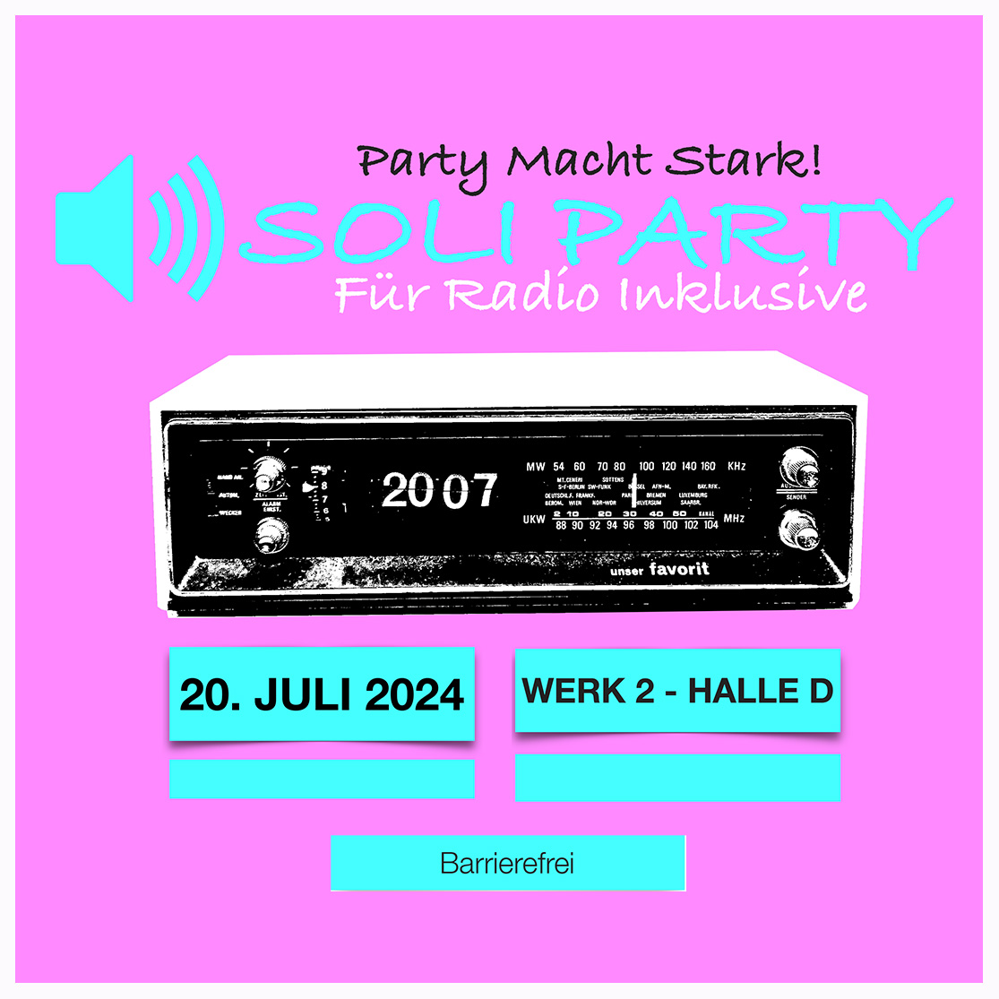 Soli-Party für Radio Inklusive!