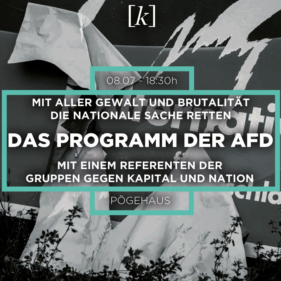 Das Programm der AfD: Mit aller Gewalt und Brutalität die nationale Sache retten