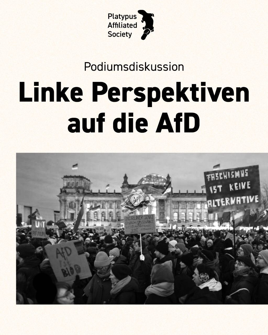 Podiumsdiskussion: Linke Perspektiven auf die AfD