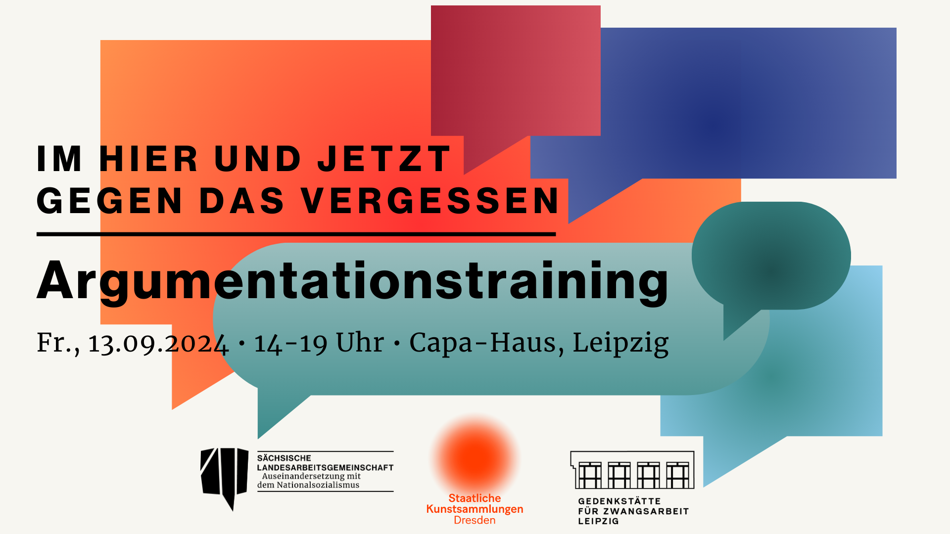 „Im Hier und Jetzt gegen das Vergessen – Argumentationstraining zum Umgang mit menschenfeindlichen Äußerungen und Verschwörungserzählungen in Museen und Gedenkstätten“