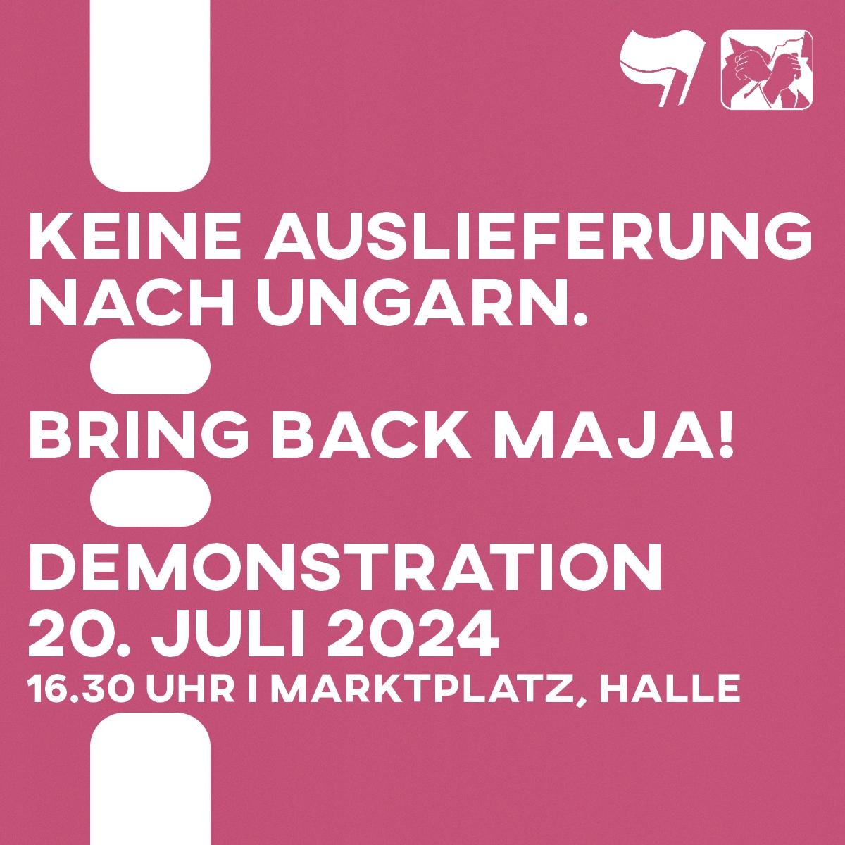 Keine Auslieferung nach Ungarn -Bring Maja back!