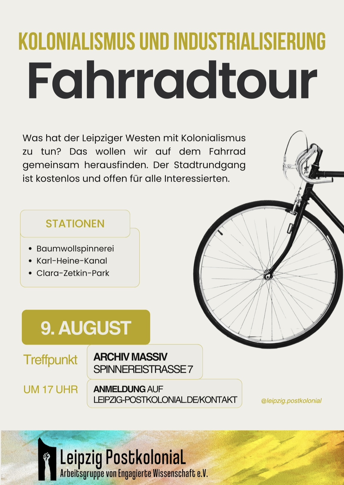 Postkoloniale Fahrradtour