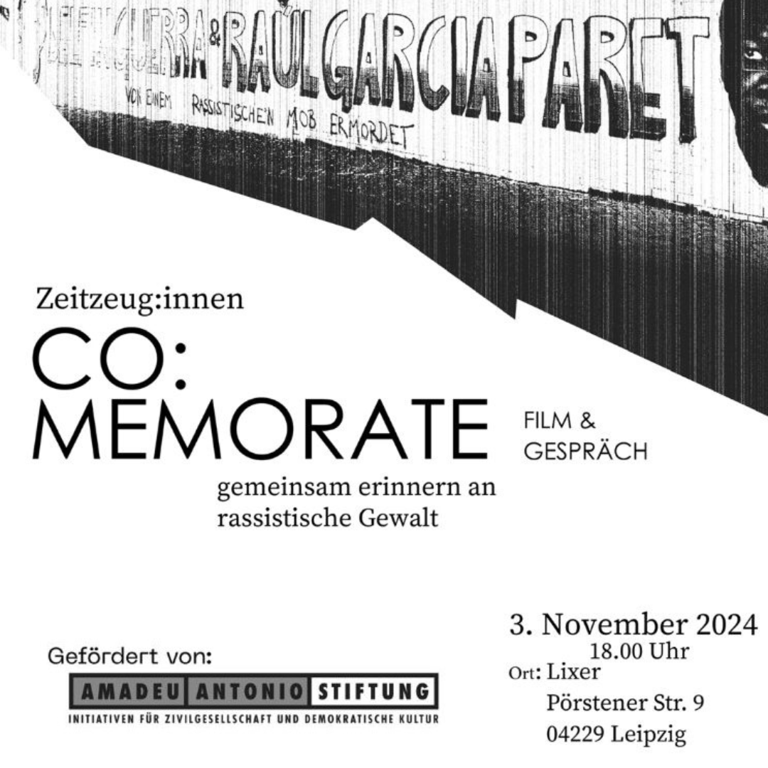 Filmvorführung: Co:memorate - gemeinsam Erinnern an rassistische Gewalt