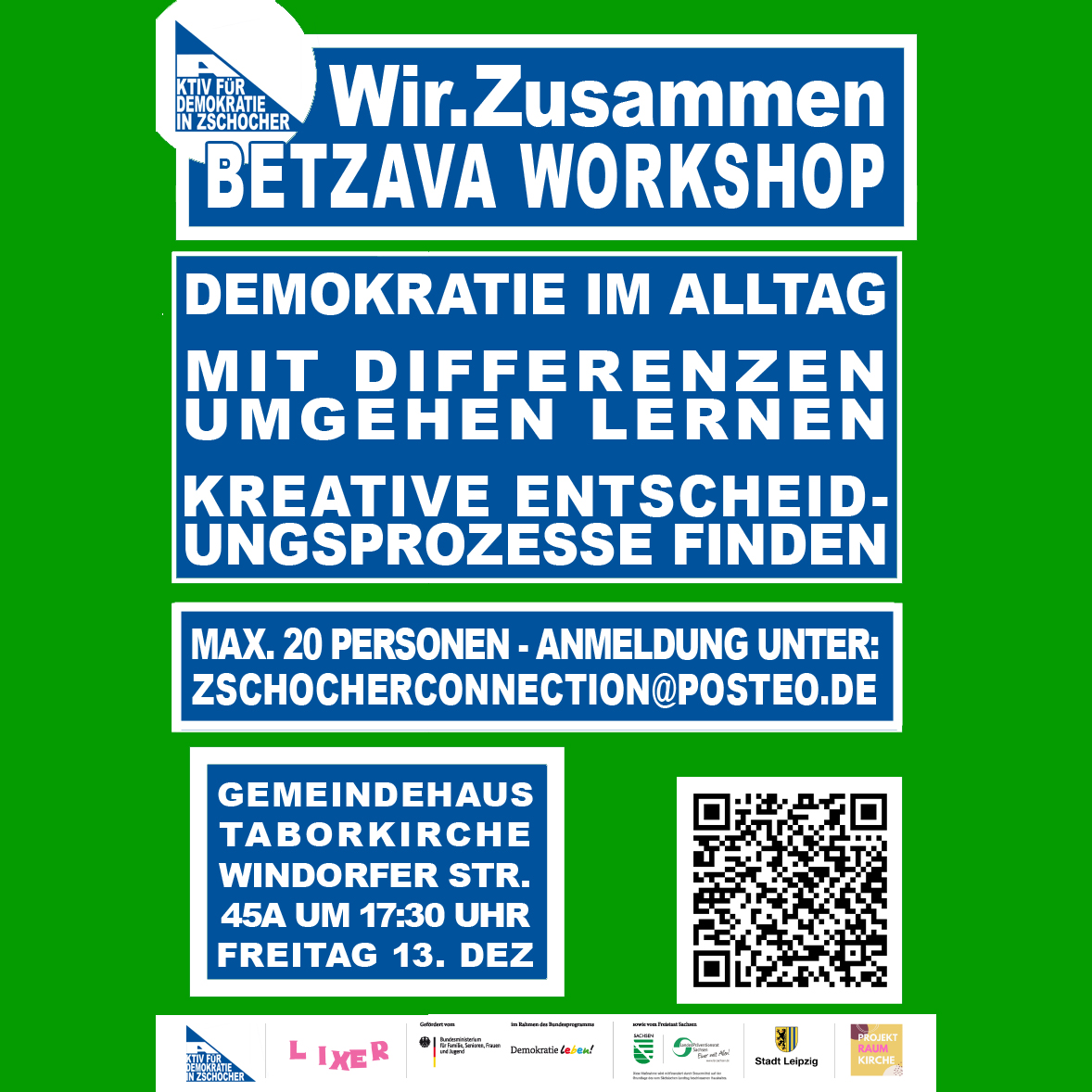 Schnupper Workshop zur Betzavta- Methode