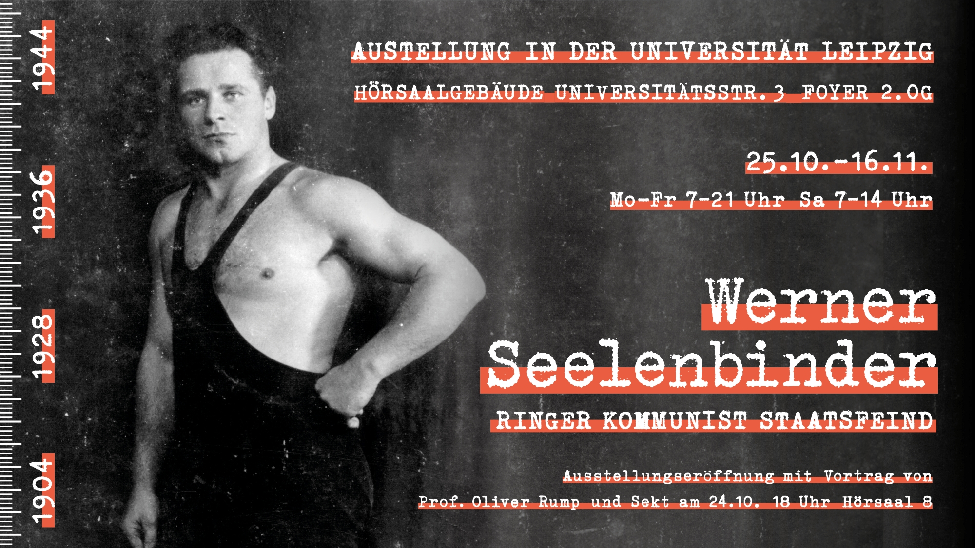 Ausstellungseröffnung: Werner Seelenbinder – Ringer, Kommunist, Staatsfeind