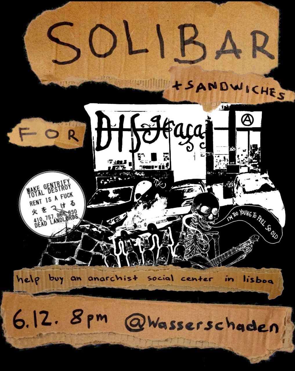 Disgraca Solibar + Sandwiches @Wasserschaden