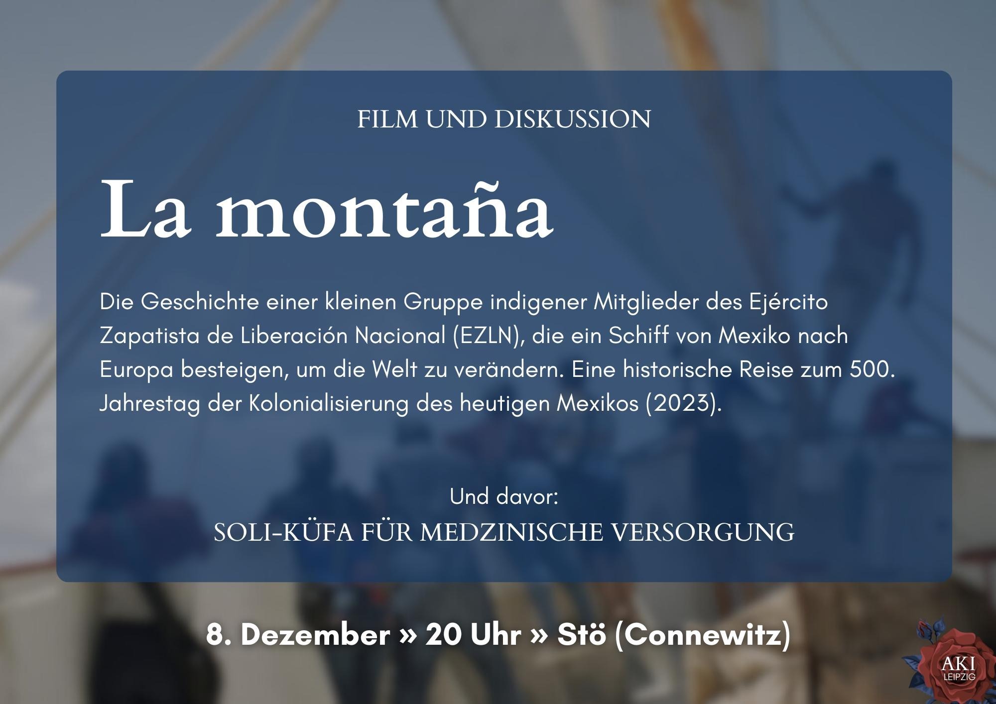 LA MONTAÑA Soli mit Essen, Film und Diskussion