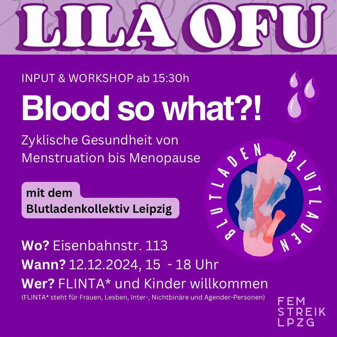 Blood so what?! Zyklische Gesundheit von Menstruation bis Menopause