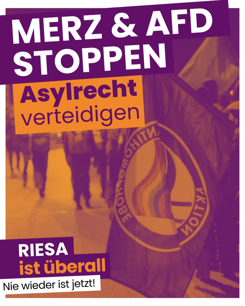 Demo: 🚨 Merz will Asylrecht aushöhlen - gemeinsam mit der AfD!