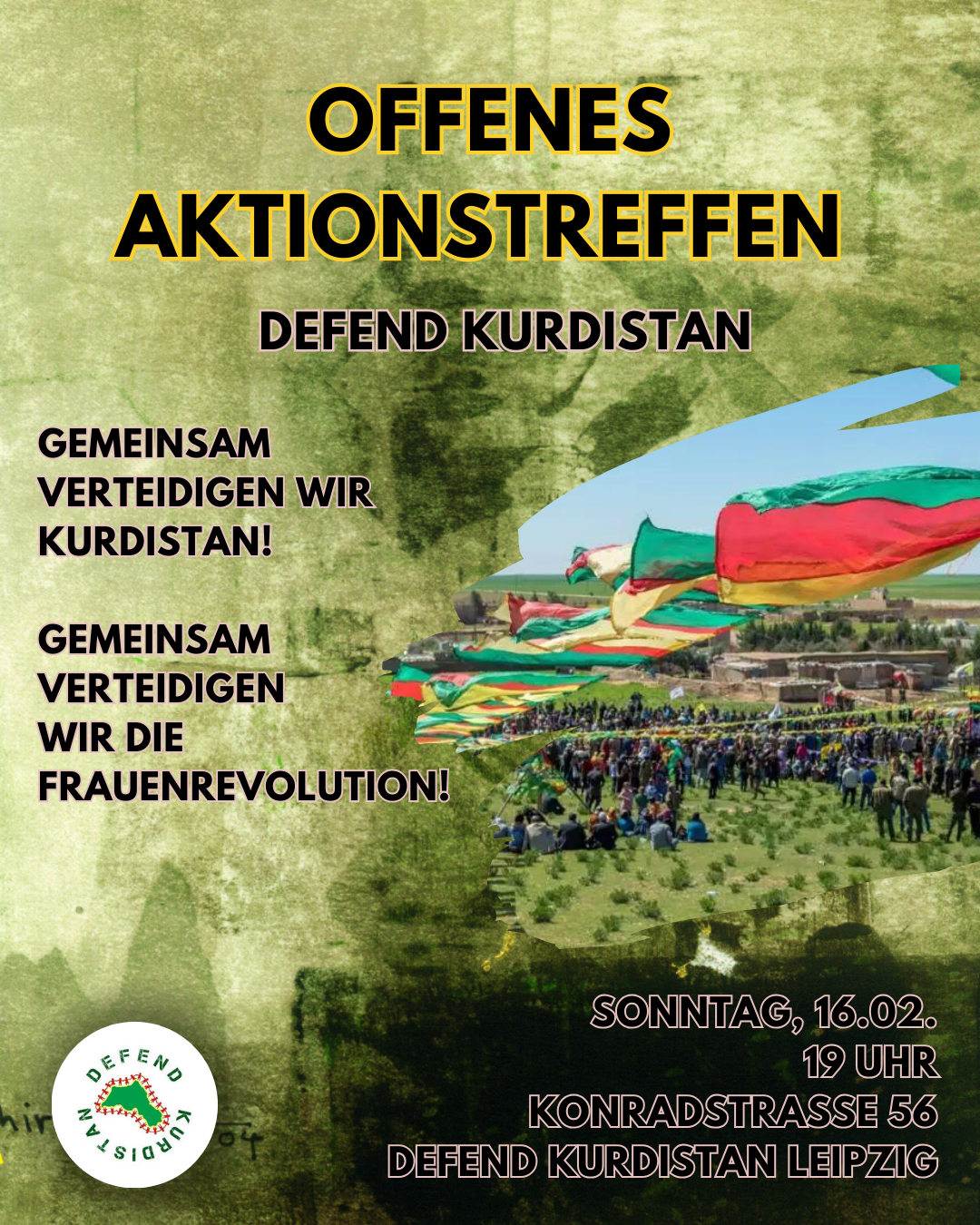 Offenes Aktionstreffen - Gemeinsam Kurdistan verteidigen!