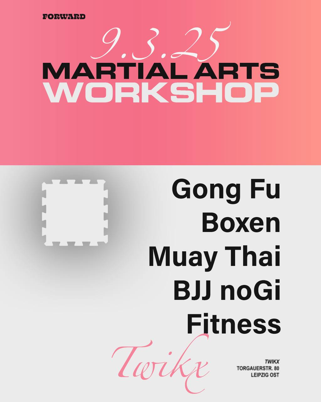 MARTIAL ARTS WORKSHOP